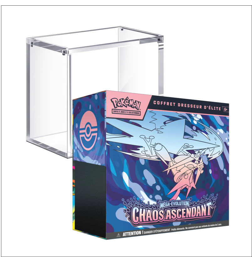 Pokémon: Chaos Ascendant - Coffret Dresseur d'Elite + Boîte Acrylique Premium (FR)