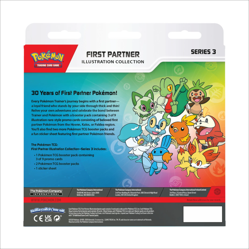 Pokémon: First Partner Illustration Collection Box – Series 3 (ENG) Pokémon: First Partner Illustration Collection Box - Series 3 (ENG)